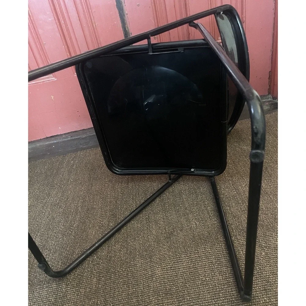 Rare Vintage IKEA Ted Black Folding Chair by Niels Gammelgaard 1970s